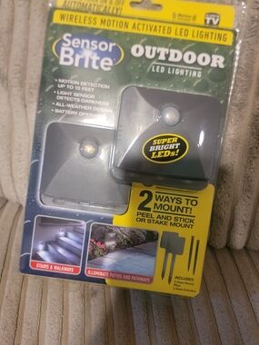 Outdoor Motion LED Lanterns - Gray (2-Pack)